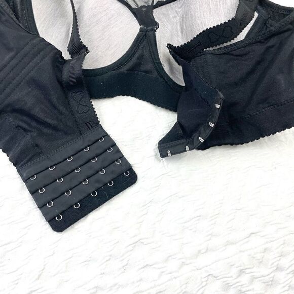 BUY 1 GET 1 FREE 38c lace black wide back smoothing comfortable bra full coverag - Picture 9 of 11